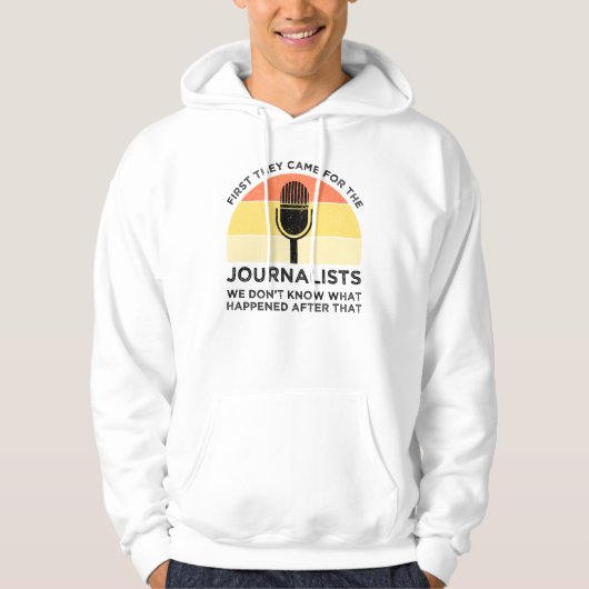 Zuerst kamen sie zu Journalisten Hoodie (Vorderseite)