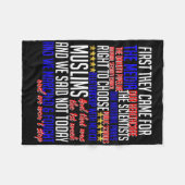 Zuerst kamen sie zu Shirt Science Zivil Rights Res Fleecedecke (Vorderseite (Horizontal))