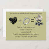 Zuerst kommt Liebe, dann kommt die Ehe.... Einladung (Vorne/Hinten)