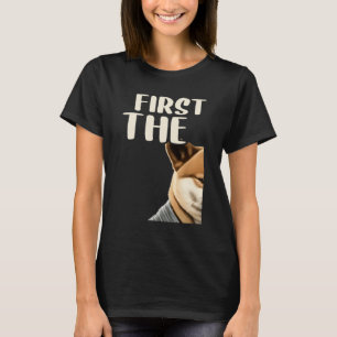Zuerst mache ich Kaffee und Sarcastic Shiba Inu T-Shirt
