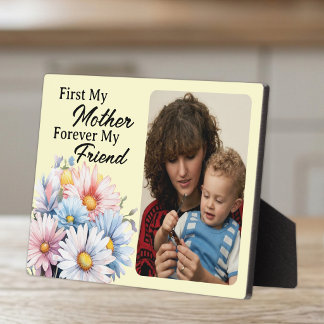 Zuerst meine Mutter 1 Foto Blumen gelb Fotoplatte