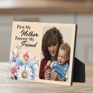 Zuerst meine Mutter 1 Foto Blumen Pfirsich Fotoplatte