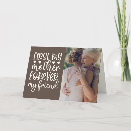 Zuerst meine Mutter für immer Mein Freund Custom F Karte (Vorderseite)
