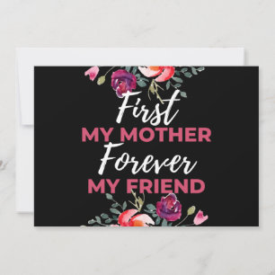 Zuerst meine Mutter, für immer meine Freundin Feiertagskarte