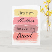 Zuerst meine Mutter für immer meine Freundin Karte (Gelbe Blume)