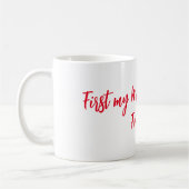 Zuerst meine Mutter, immerdar mein Freund Kaffeetasse (Links)