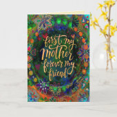 Zuerst meine Mutter, immerdar mein Freund Karte (Gelbe Blume)