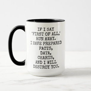 Zuerst, Statistikergeschenk, Finanzanalyst Tasse