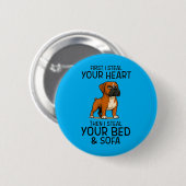 Zuerst stehle ich dein Herz, dein Bett, Sofa, Boxe Button (Vorne & Hinten)
