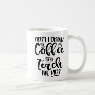 Zuerst trinke ich den Kaffee, dann, das ich die Kaffeetasse