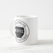 Zuerst trinke ich den Kaffee, dann, das ich die Kaffeetasse (Vorderseite Links)