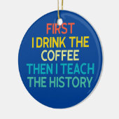 Zuerst trinke ich den Kaffee, dann lehre ich die G Keramik Ornament (Links)