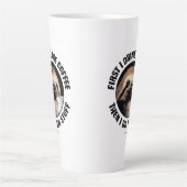 Zuerst trinke ich den Kaffee. Dann mache ich das Z Milchtasse (Vorderseite)