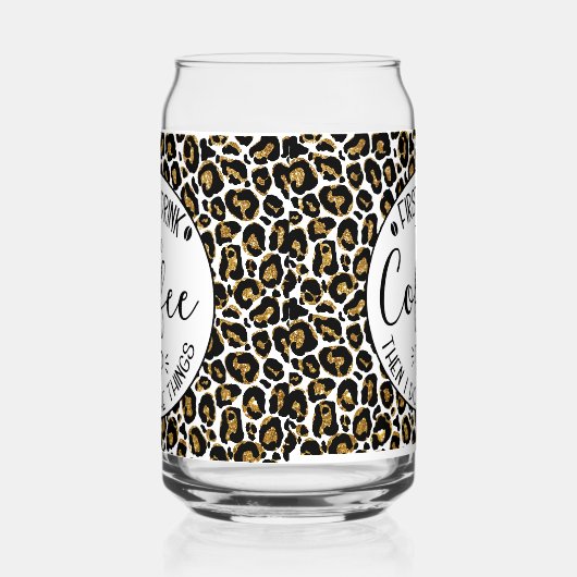 Zuerst trinke ich den Kaffee, dann mache ich die S Dosenglas (Links)