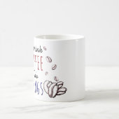 Zuerst trinke ich den Kaffee, dann tue ich die Kaffeetasse (Mittel)