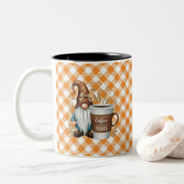 Zuerst trinke ich den Kaffee Zweifarbige Tasse