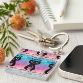 Zuerst trinke ich Kaffee, dann mache ich das Ding Schlüsselanhänger (Vorderseite rechts)