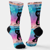 Zuerst trinke ich Kaffee, dann mache ich das Ding Socken (Gewinkelt)