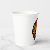 Zuerst trinke ich Kaffee, dann mache ich die Sache Pappbecher (Rechts)