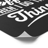 Zuerst trinke ich Kaffee, dann mache ich die Sache Poster (Ecke)