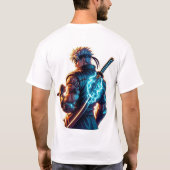 Zuerst versuchen. Brennen Sie heller." Cyberpunk A T-Shirt (Rückseite)