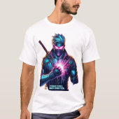 Zuerst versuchen. Brennen Sie heller." Cyberpunk A T-Shirt (Vorderseite)