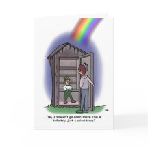 Zufall geklappte Grußkarte