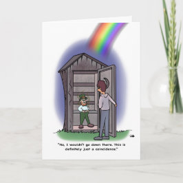 Zufall geklappte Grußkarte Karte