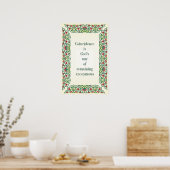 Zufall ist Gottes Weg anonym zu bleiben Poster (Küche)