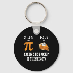 Zufall nicht Pi Pie Math Meme Math Geek Nerd Pi Schlüsselanhänger