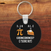 Zufall nicht Pi Pie Math Meme Math Geek Nerd Pi Schlüsselanhänger (Vorderseite)