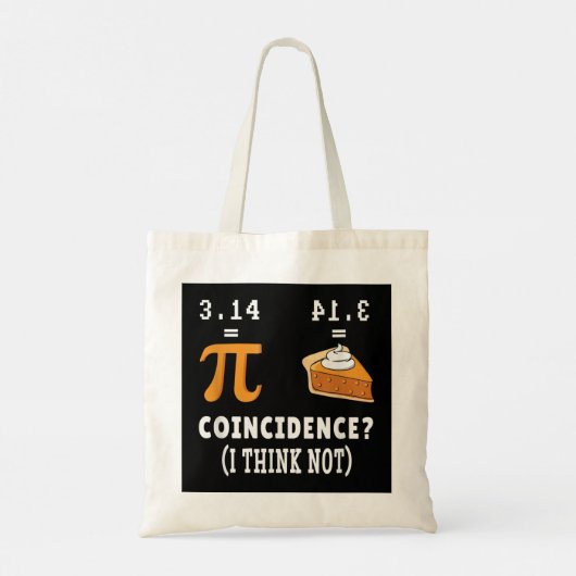 Zufall nicht Pi Pie Math Meme Math Geek Nerd Pi Tragetasche (Rückseite)