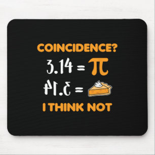 Zufall Pi 3.14 Mathe Pun Mathlete Mathelite Liebha Mousepad