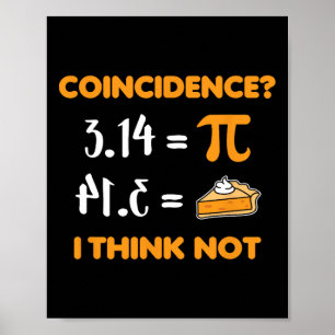 Zufall Pi 3.14 Mathe Pun Mathlete Mathelite Liebha Poster