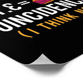 Zufall Pi Pie - Math Lover Pi Day Science Poster (Ecke)