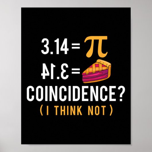 Zufall Pi Pie - Math Lover Pi Day Science Poster (Vorne)