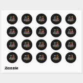 Zufall Pi Pie - Math Lover Pi Day Science Runder Aufkleber (Blatt)