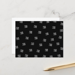 Zufällig angeordnetes Design, Firmenlogo oder Bild Postkarte