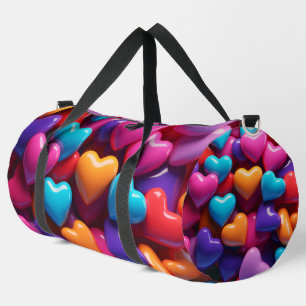 Zufällig gefärbte Candy-Hearts Duffle Bag
