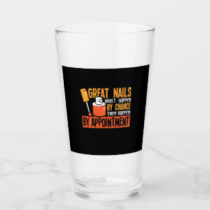 Zufällig große Nägel durch Ernennung Glas