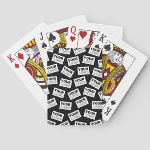 Zufällig platzierte Suche nach Ihrem Logo oder ein Spielkarten