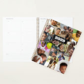 Zufällig überlappende Fotos Collage Vorlage Planer (Anzeige)