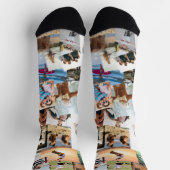 Zufällig überlappende Fotos Collage Vorlage Socken (Oben)