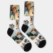 Zufällig überlappende Fotos Collage Vorlage Socken (Rechts)