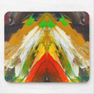 Zufällige abstrakte Pinselstrichkomposition von Lu Mousepad