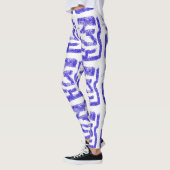 zufällige abstrakte Thunder_Cove-Farbe Leggings (Links)