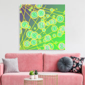 Zufällige Bits Leinwanddruck (Insitu (Wohnzimmer))