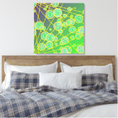 Zufällige Bits Leinwanddruck (Insitu (Schlafzimmer))