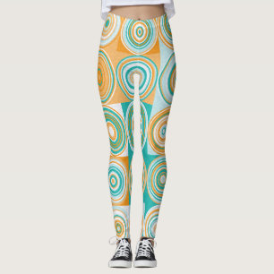 Zufällige Farbkreise: künstlerischer Hintergrund. Leggings
