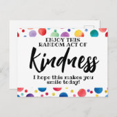 Zufällige Freundlichkeit verbreitete Liebe nicht h Postkarte (Vorne/Hinten)